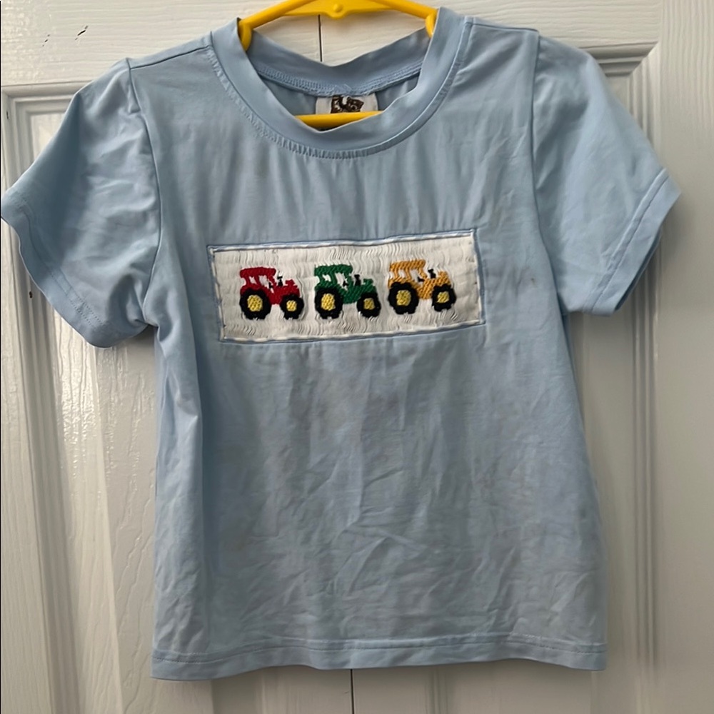 Little Bear Smocks 3T Tractor Tshirt